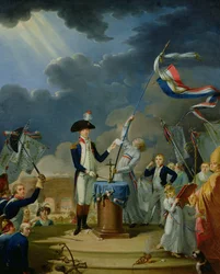 O Juramento de Lafayette no Festival da Federação, 14 de julho de 1790, 1791